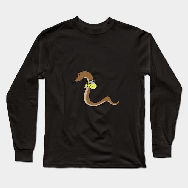 Snake and mouse outing Long Sleeve T-Shirt by Doya